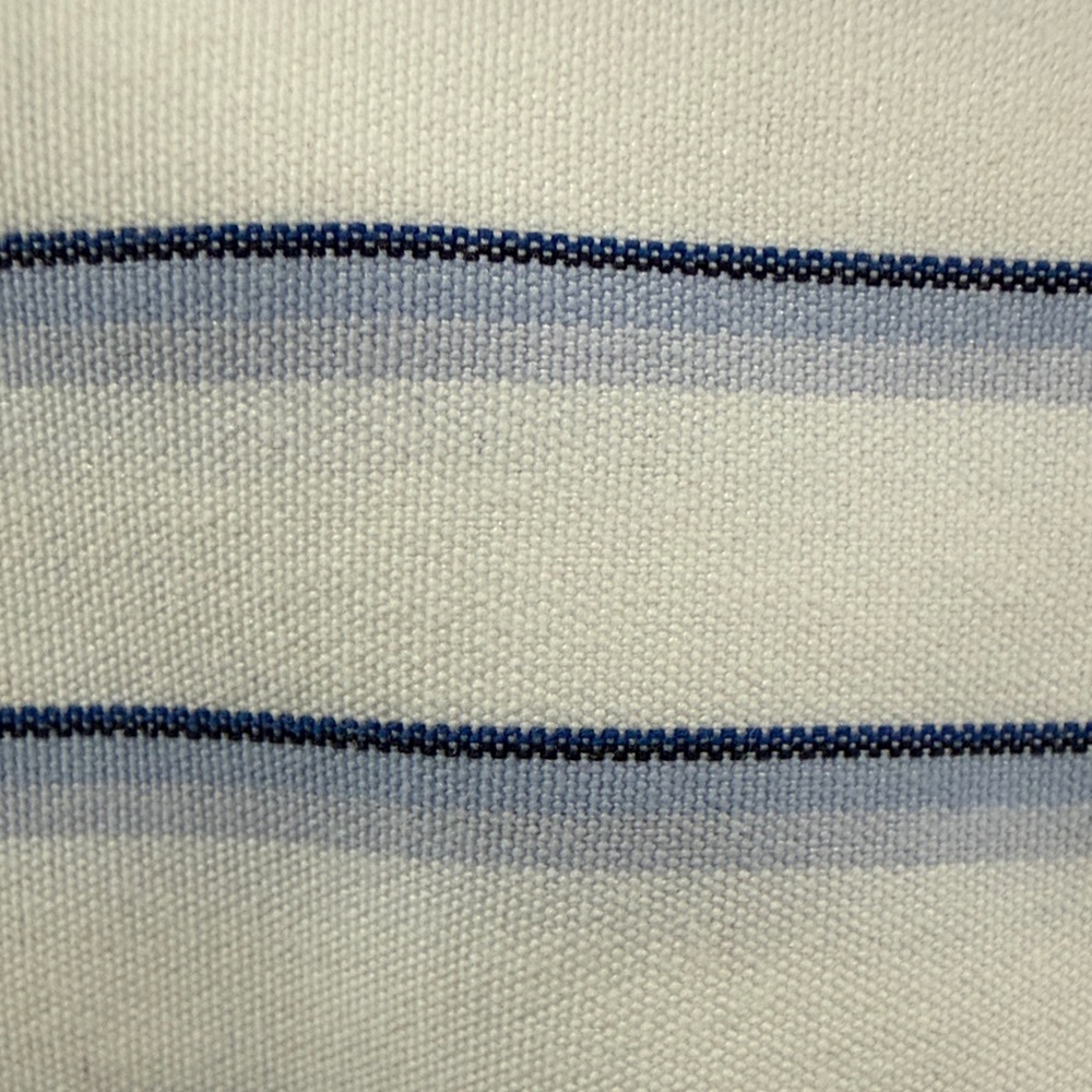 Vintage Burberry London Men’s White & Blue Pinstripe Button-Down | Made in USA - Picture 8 of 11